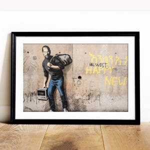 Banksy Style Art Steve Jobs Printable Wall Art Street Art Decor Posters Banksy Gift For Him Modern Wall Art Bedroom Decor Digital Downloads