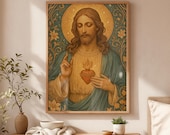 Jesus Wall Art Christian Printable Wall Art Catholic Art Religious Home Decor Bible Verse Wall Art Gift For Her Or Him Digital Downloads