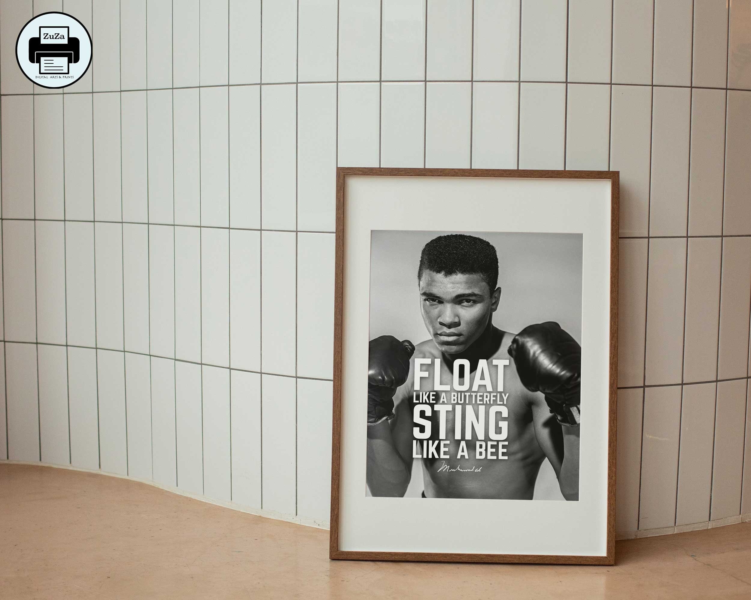 Printable Muhammad Ali Wall Poster Motivational Quotes Poster Instant Download Muhamad Ali ...