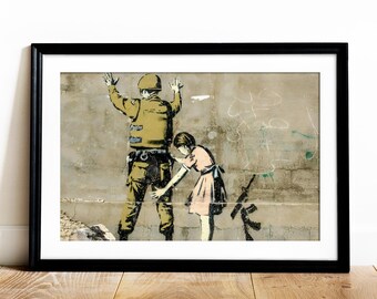 バンクシー猫アートプリント | アーバンスタイルデジタルダウンロード