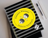 Unisex printable fitness planner workout tracker digital download for daily health goals progress tracking meal plan workout log