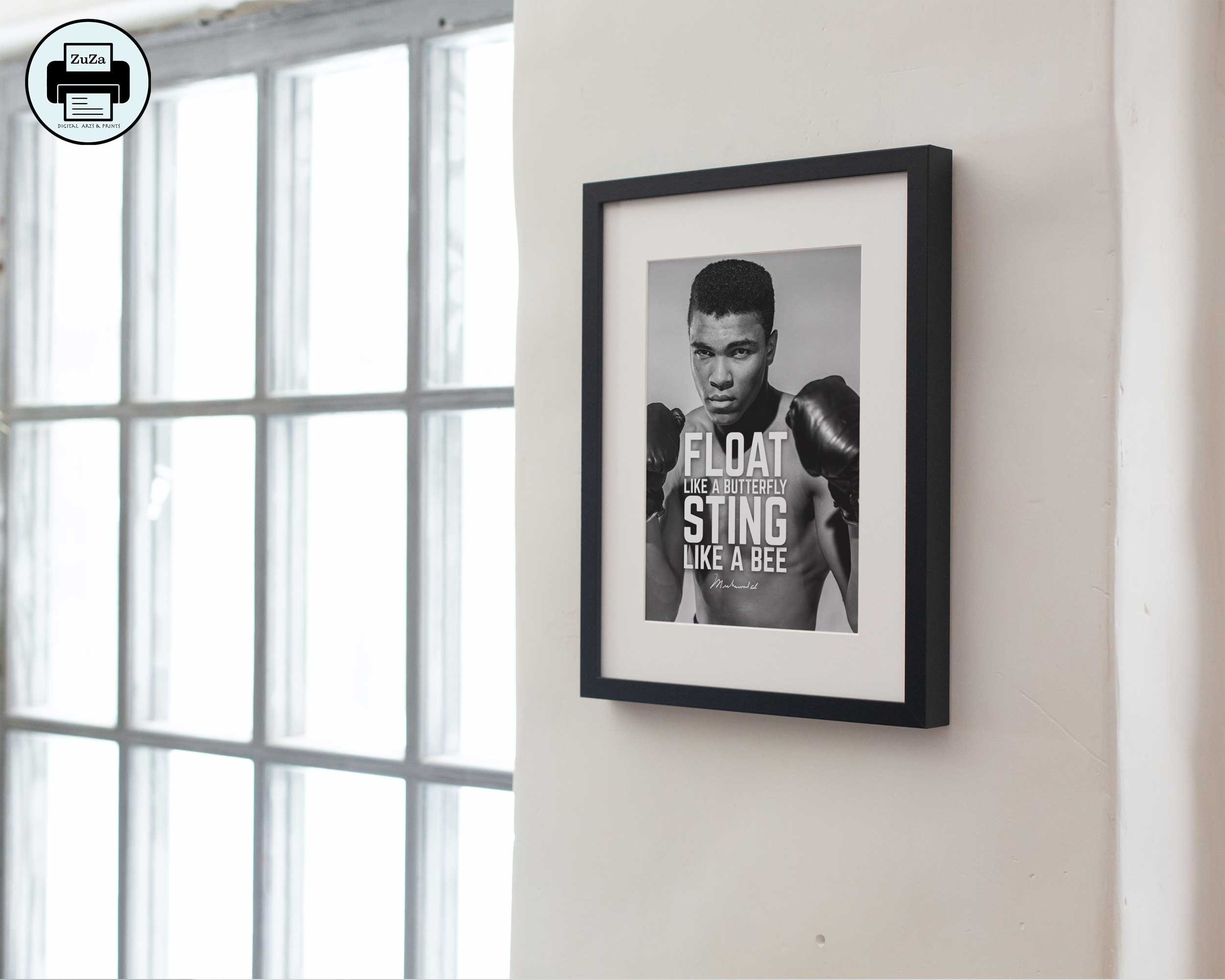 Printable Muhammad Ali Wall Poster Motivational Quotes Poster Instant Download Muhamad Ali ...