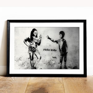 Banksy Style Art Printable Wall Art Gift For Him Street Wall Art Graffiti Wall Art Posters Banksy Bedroom Decor Nursery Art Digital Download