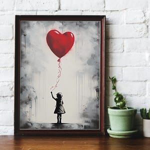 Banksy Wall Art Best Friend Gift Bedroom Wall Art Printable Wall Art Street Art Decor Posters Banksy Living Room Prints Digital Downloads