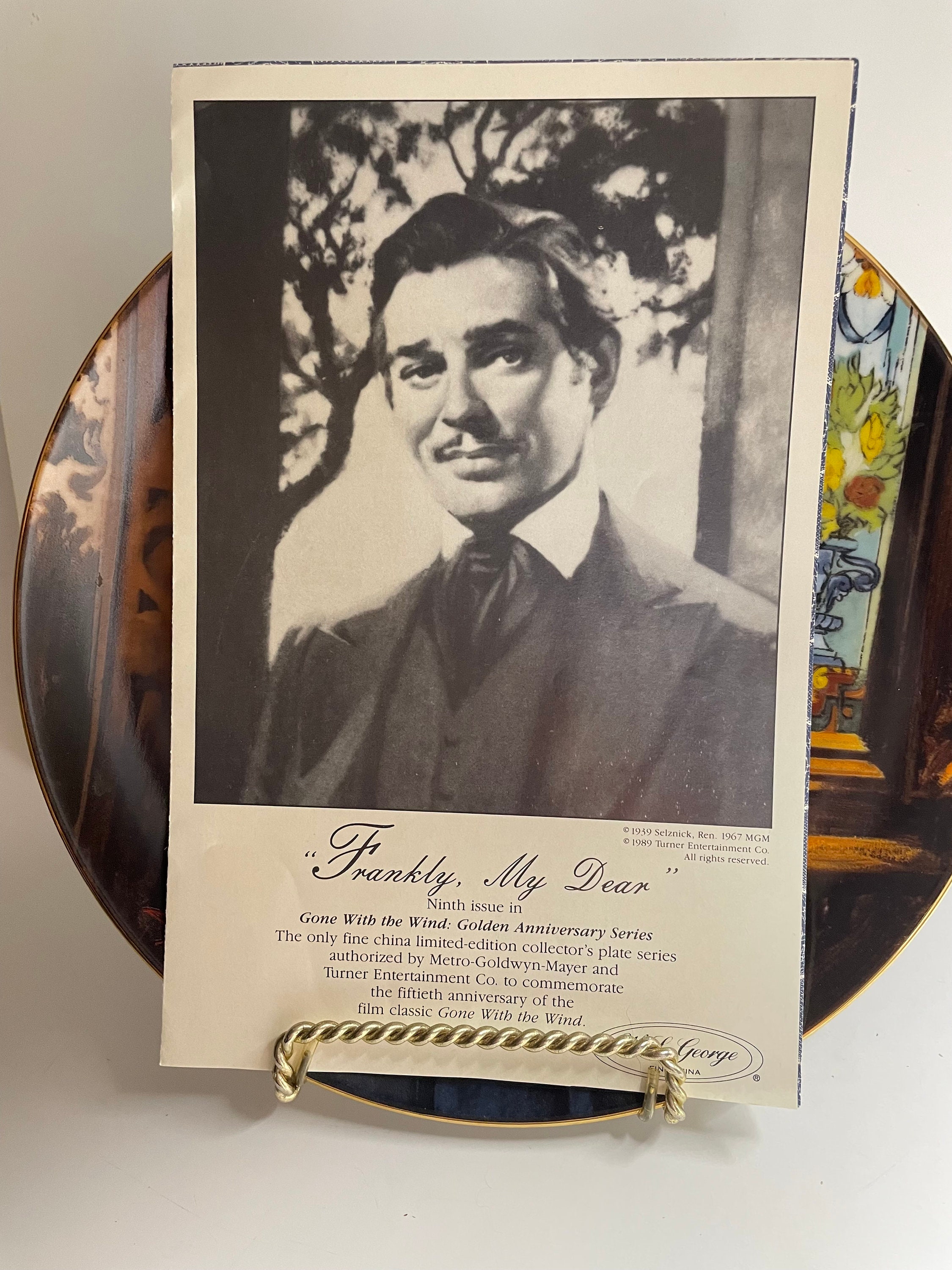 Vintage Gone With the Wind Frankly My Dear, 9th Collectors Edition Plate Etsy