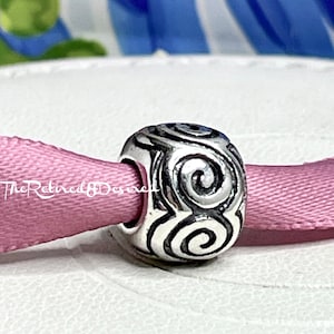 In gift box, Pandora Waves charm for bracelet Retired and trademark stamped