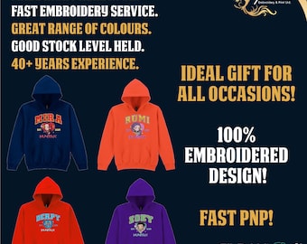 KPOP Demon Hunter Embroidered Hoody, Super Soft Hoody, Birthday, Xmas, Christmas Gift, Stocking Filler, Demon Hunters, Kpop Embroidery fast!
