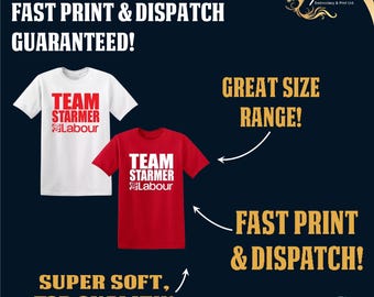 Labour Tshirt, Adult Tshirt, Kids Tshirt, Momento, Fund Raising Fund Raiser Sale, Soft Tshirt, Kier, Starmer, Kier Starmer, Rally, Awareness