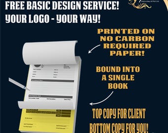Customised Receipt Pad, Receipt Book, Multipack, Professional Receipt, Invoice, Business, Office, Organised, Official, Carbon, NCR Pad.