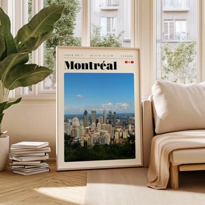Montreal Travel Poster: Vintage Canada City Art (Digital Download)