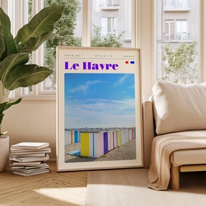 Le Havre France Travel Poster: Retro Wall Art (Digital Download)