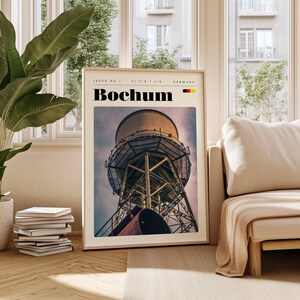 Bochum Germany Travel Poster: Vintage City Wall Art (Digital Download)