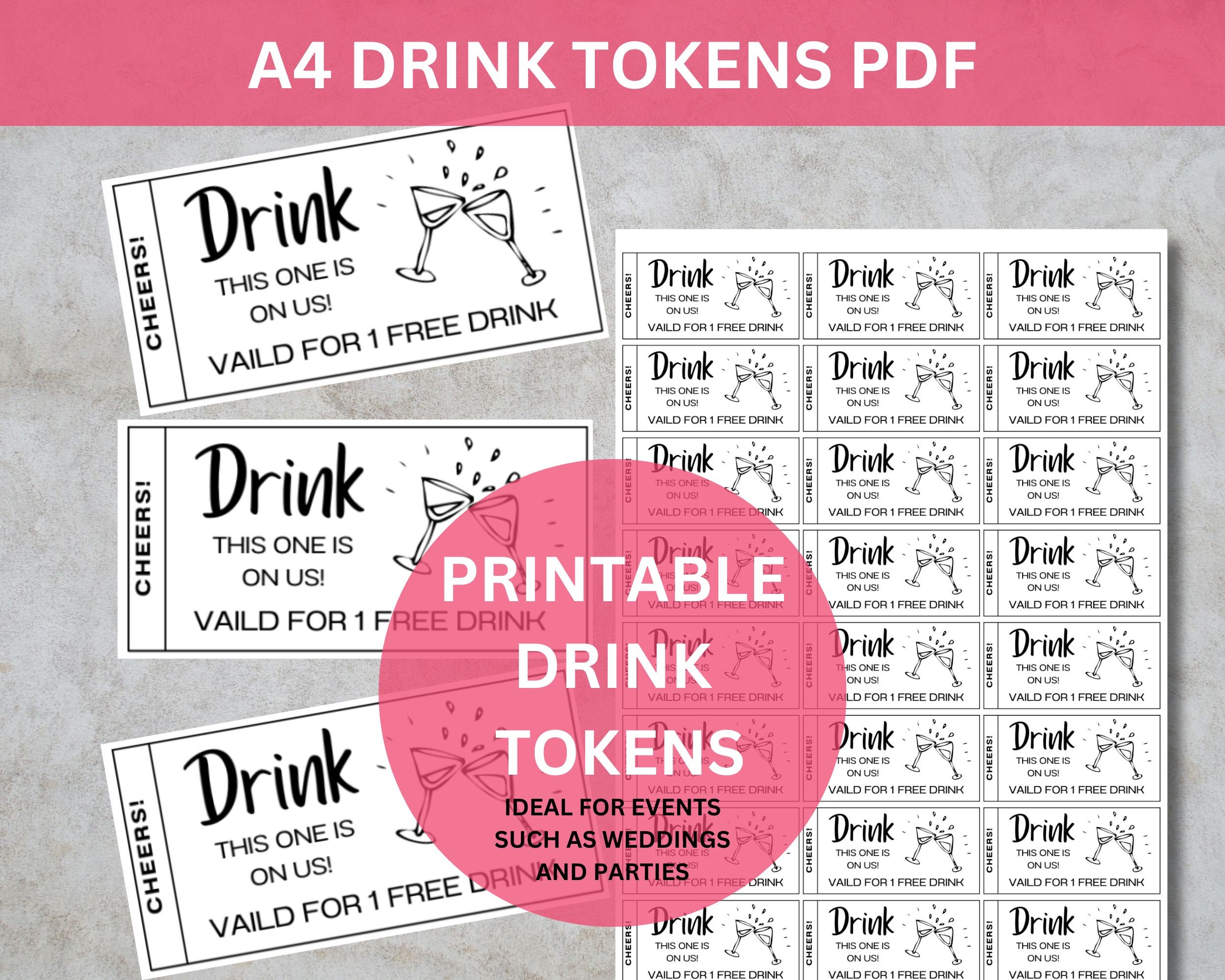 Drink Tickets - Etsy Drink Tickets - Etsy