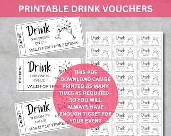 1000 Gettoni Bevande Verdi - Buoni Per Drink A Eventi, Matrimoni, Tombole, Con Scritta "This One Is On Us" - Foto 11