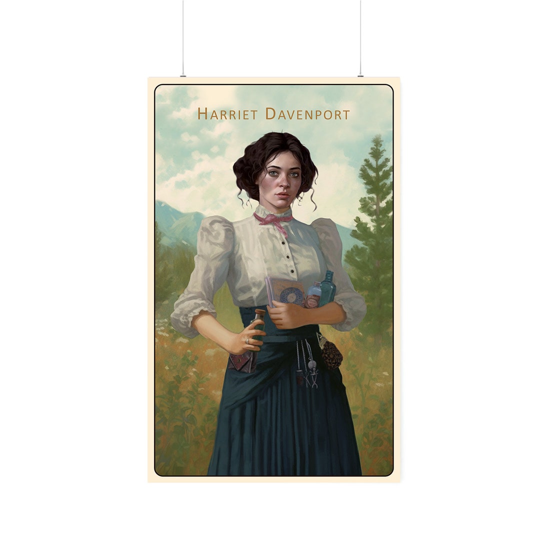Red Dead Redemption 2 Harriet Davenport Cigarette Card Poster Etsy