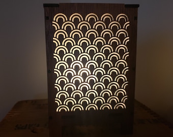 Laser Cut Lamp/night Light Art Deco Geometry Design - Etsy