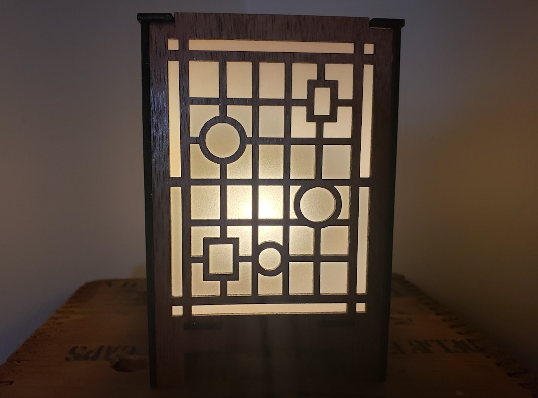Laser Cut Lamp/night Light Art Deco Geometry Design - Etsy