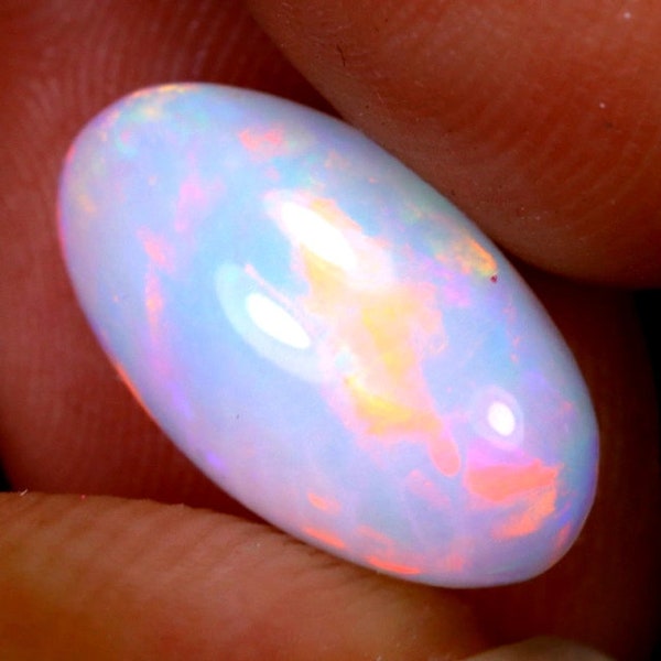 Natural Ethiopian Welo Opal, 13.8 x 7.8 x 4.3 mm, 2.25 carats