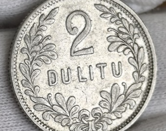 1925 Lithuania 2 litu silver coin, old European coin, baltic coins, collectibles, collector coins, numismatic, vintage gift, ancient coins