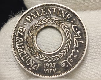 Palestine 5 Mils 1927, old coin, Palestine  money, antique coins, rare coin, vintage gift, collectibles, numismatic,  world coins, collector