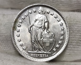 レビュー高評価アイテム特集｜ファッション通販 コイン 1 スイス フラン ヘルベティア、1970 - Etsy 日本 コレクション