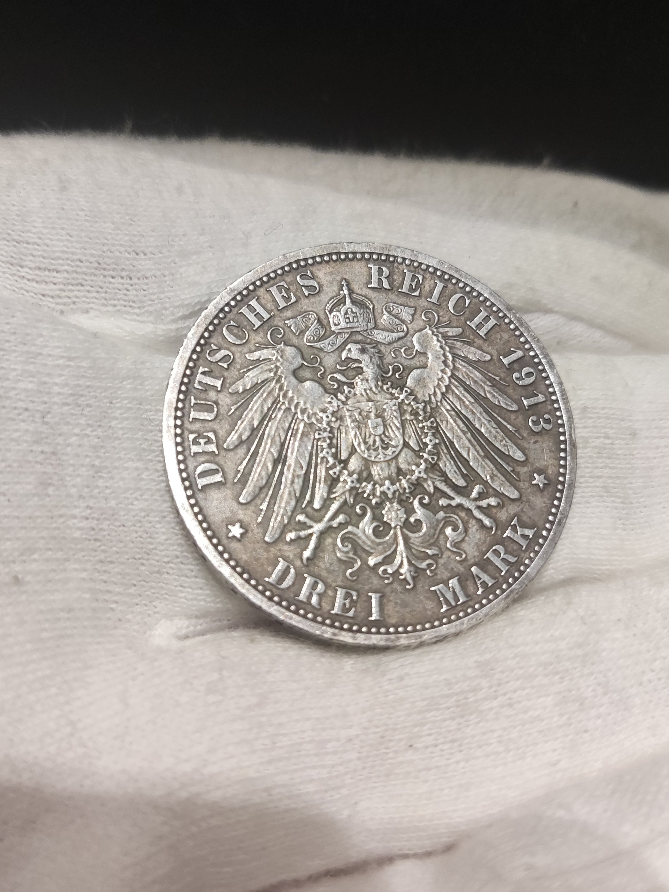 ドイツ 1913年A ヴィヘルム2世 3マルク 未鑑定品 - メルカリ
