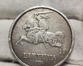 リトアニア １リタス銀貨☆1925年／美品／アンティークコイン／ リトアニア 1リタス銀貨☆1925年／美品／アンティークコイン