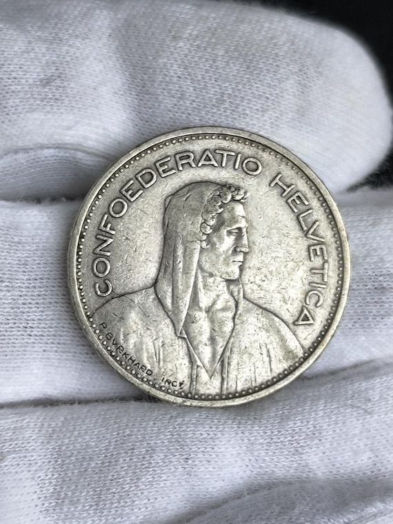 スイス 1932年 5フラン 硬貨 スイス 5フラン銀貨 1932年