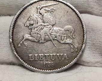 リトアニア 1935年 5リタス 銀貨 リトアニア 1936年 5リタイ 銀貨 XF | ミスターコインズ
