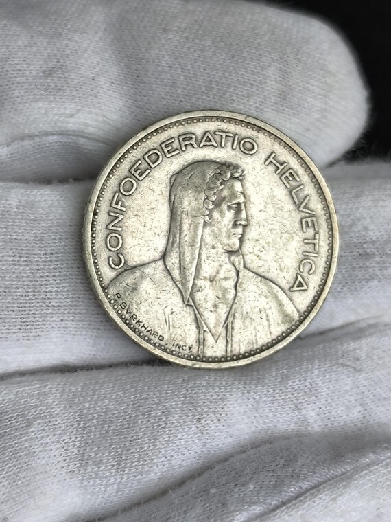 スイス 1932年 5フラン 硬貨 値下げ】スイス 5フラン 硬貨 1932年