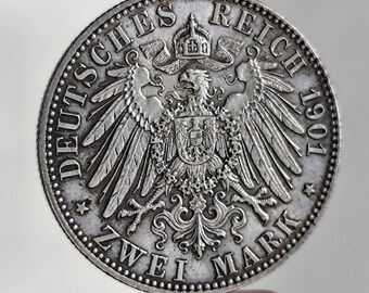 ドイツ 1901年 プロイセン200周年記念コイン 2マルク銀貨 ドイツ 1901年 プロイセン200周年記念コイン 2マルク銀貨 - メルカリ
