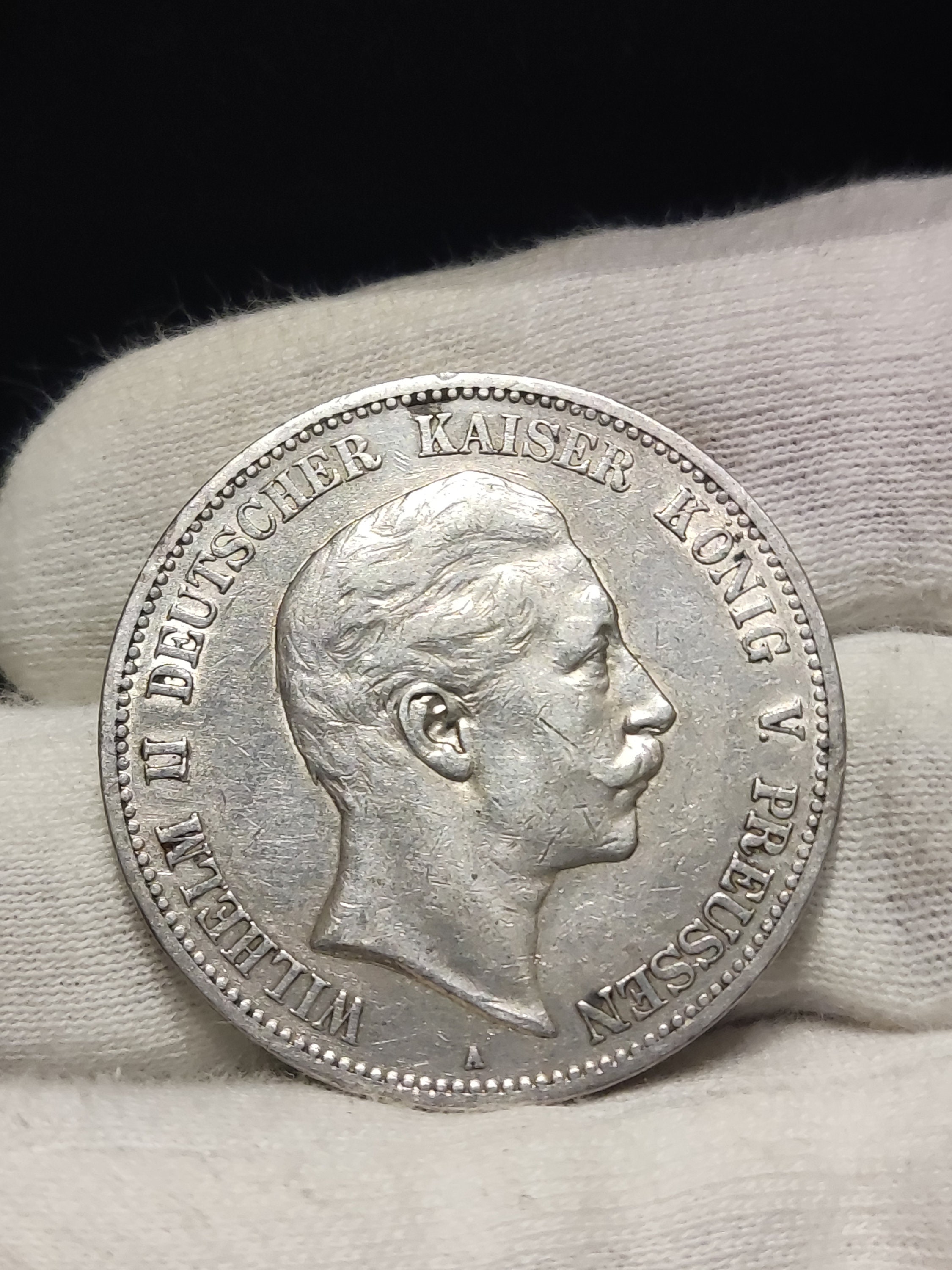 【NGC AU】1901A ドイツ プロイセン 5マルク銀貨 ドイツ プロシア5マルク銀貨 帝国200年 1901年 MS64/未使用＋