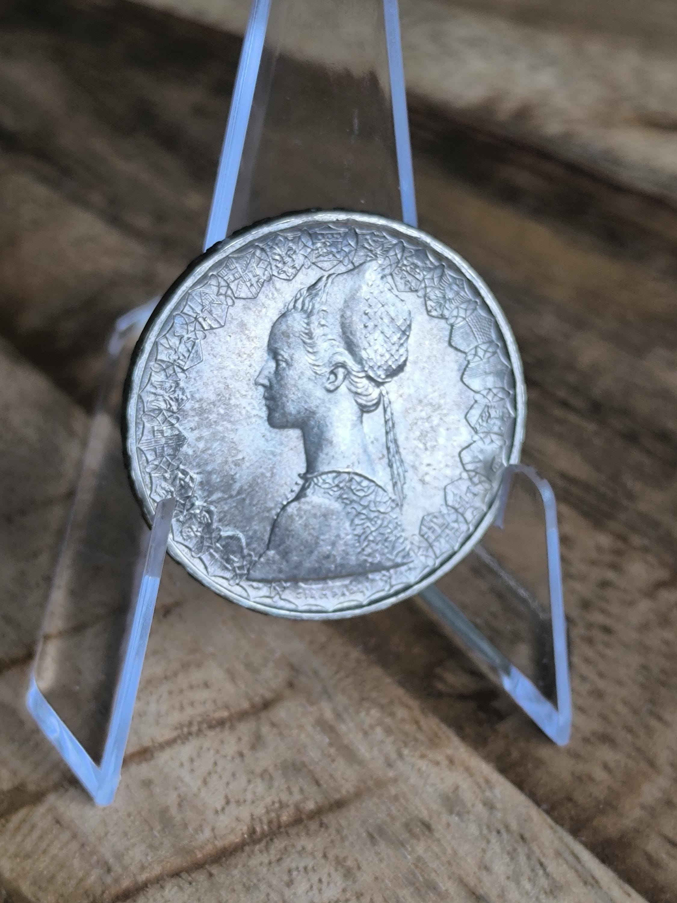 Italy 500 lire, 1960, silver vintage coin, silver 835, rare coin, collectibles old European coin, silver Italy coin, coin collection, retro