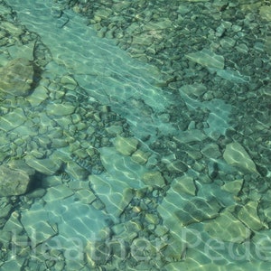 Photography greeting card, nature card, blue waters of Lake Superior