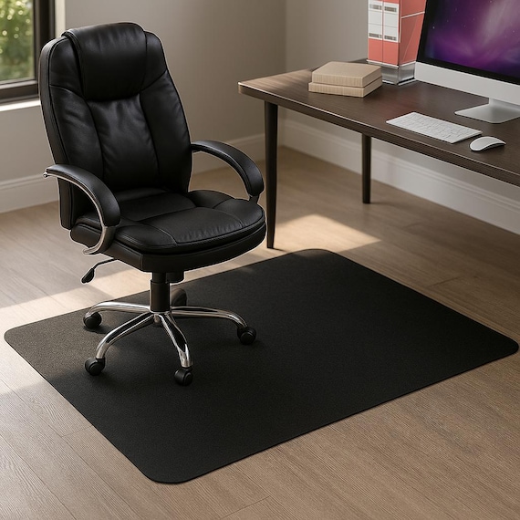 90x120 cm Bürostuhlauflage - Rollstuhl & Gaming Drehstuhlteppich | Rutschfester Bodenschoner für Home Office, Schlafzimmer oder Wohnzimmer