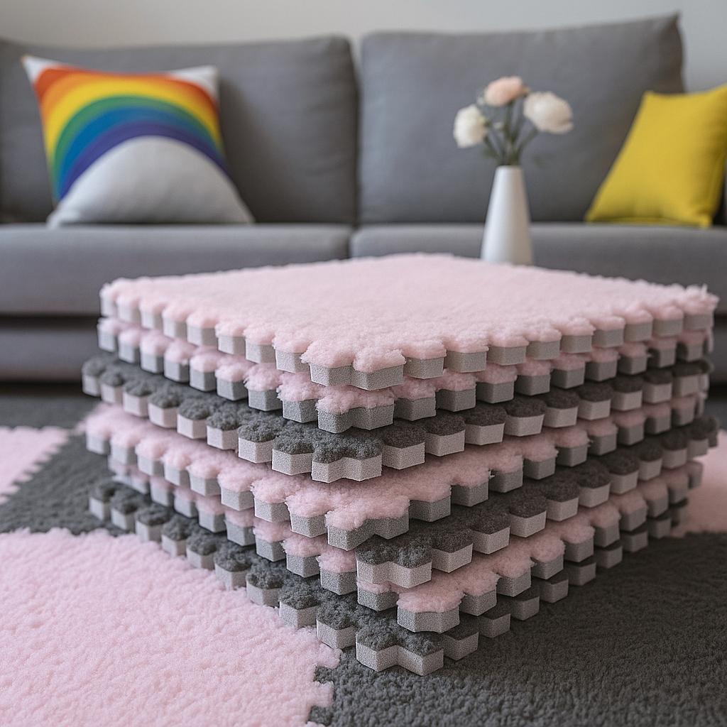 Soft Plush Baby Play Mat – EVA Foam Puzzle Carpet for Kids ...