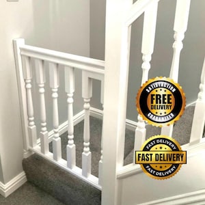 Turned Spindle Stair Gate