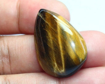 Unique   Yellow Tiger Eye Gemstone Cabochon, Natural Semi Precious Gemstone For Jewelry Making and Handmade Jewelry, Cabochon Ring # 5970