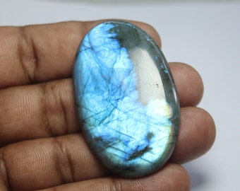 High Quality Multi fire  Labradorite , Natural Labradorite Cabochon, Labradorite Smooth Cabochon, Flashy Labradorite #3670  88CT  51X30X6MM