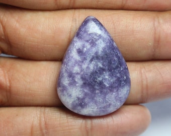 Marvellous Top Grade Quality 100% Natural Purple Lepidolite Oval Shape Cabochon Loose Gemstone For Making Jewelry ,handmade lapidolite