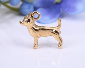 Cat Charm, Made From Solid Cast Yellow Gold with British Hallmark