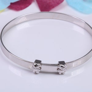 Childs Solid Silver Expanding Bangle