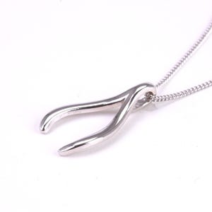 Draagarmketting, gemaakt van massief sterlingzilver, met 18 inch lange ketting
