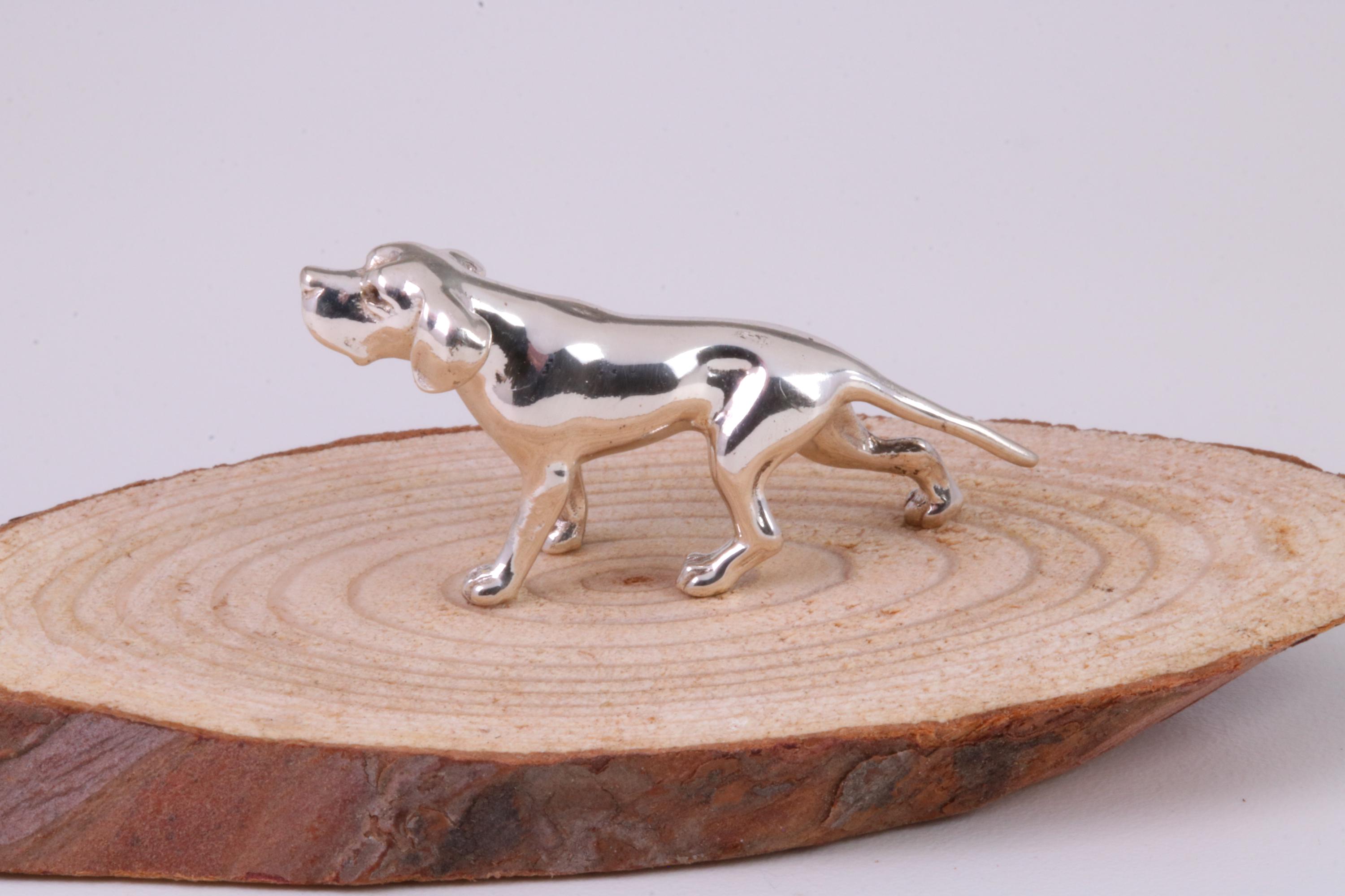 シルバー エナメル 犬の置物 イタリア フィレンツェ 【公式通販】