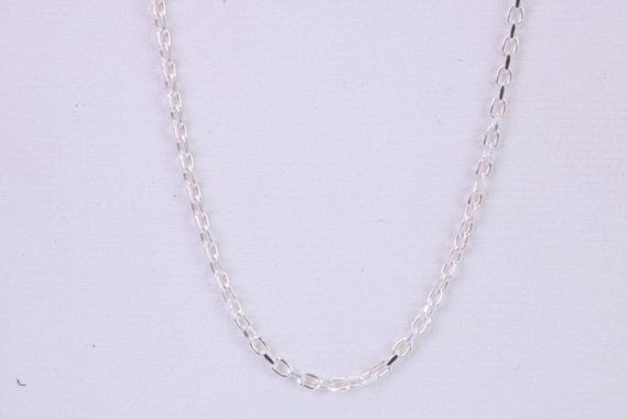 Catena a maglie cubane in argento sterling 925 massiccio, fatta a mano, larghezza 6,10 mm - Lunghezza personalizzata - Italia