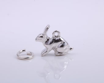 Bunny Rabbit Charm, Traditional Charm, Made From Solid 925