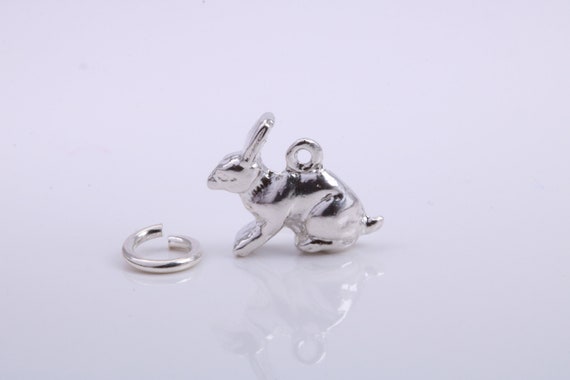 ●Oryany●SCRUNCH Bag/Silver + Rabbit Charm/SET割引 Sterling Silver Bunny Rabbit Charm - Memorial Glass & Jewelry