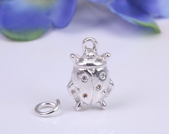 Beetle Charm, Traditional Charm, Made from Solid Cast Yellow Gold, British Hallmarked