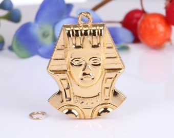 Kung Tutankhamun-hänge, tillverkat av massivt gjutet gult guld, brittiskt stämplat