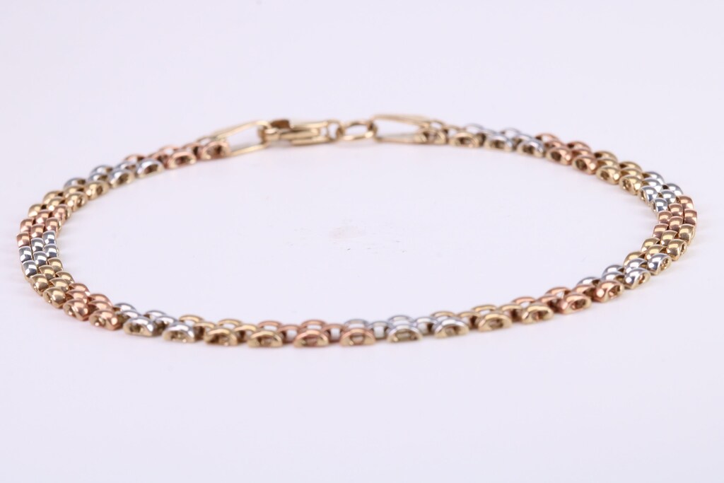 Bracciale A Maglie In Oro 14 Carati Per Donna - Delicato, Regolabile, Ipoallergenico, Con Estensione, Regalo Per Fidanzate, Sorelle, Amiche